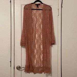 Pink lace kimono, small